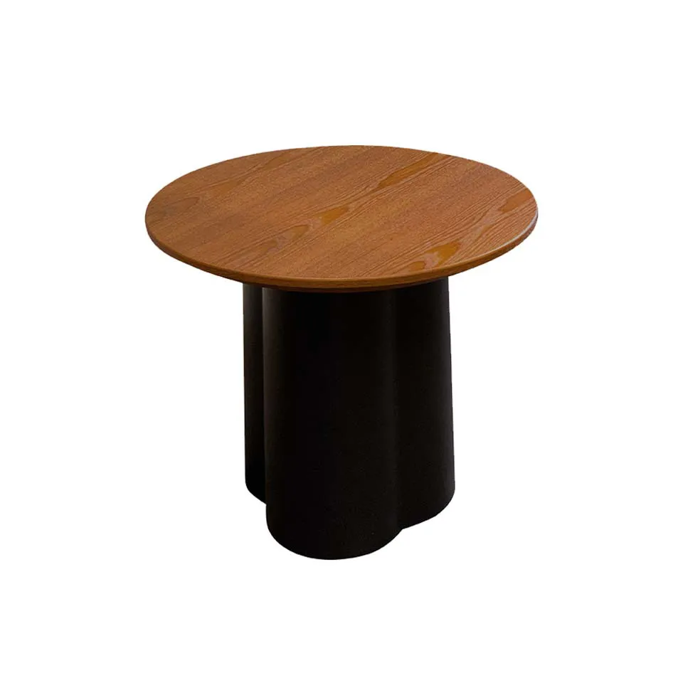 ローテーブルTT-S124Bブラック/ブラウン