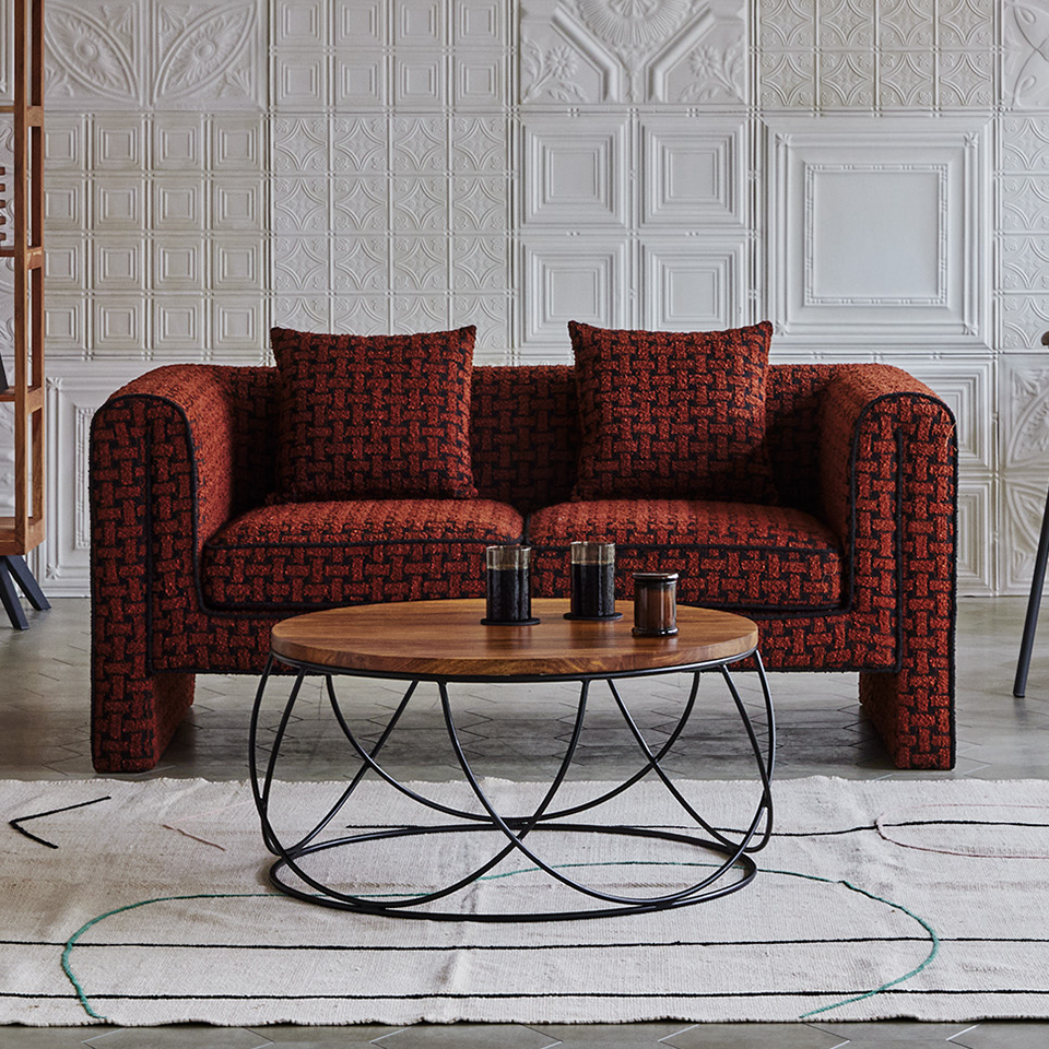 ソファUP2322123 2人掛けブラウン