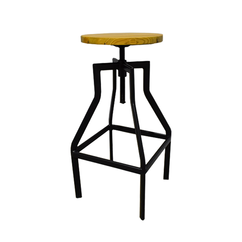 スツール70-M510HBブラック/ナチュラル