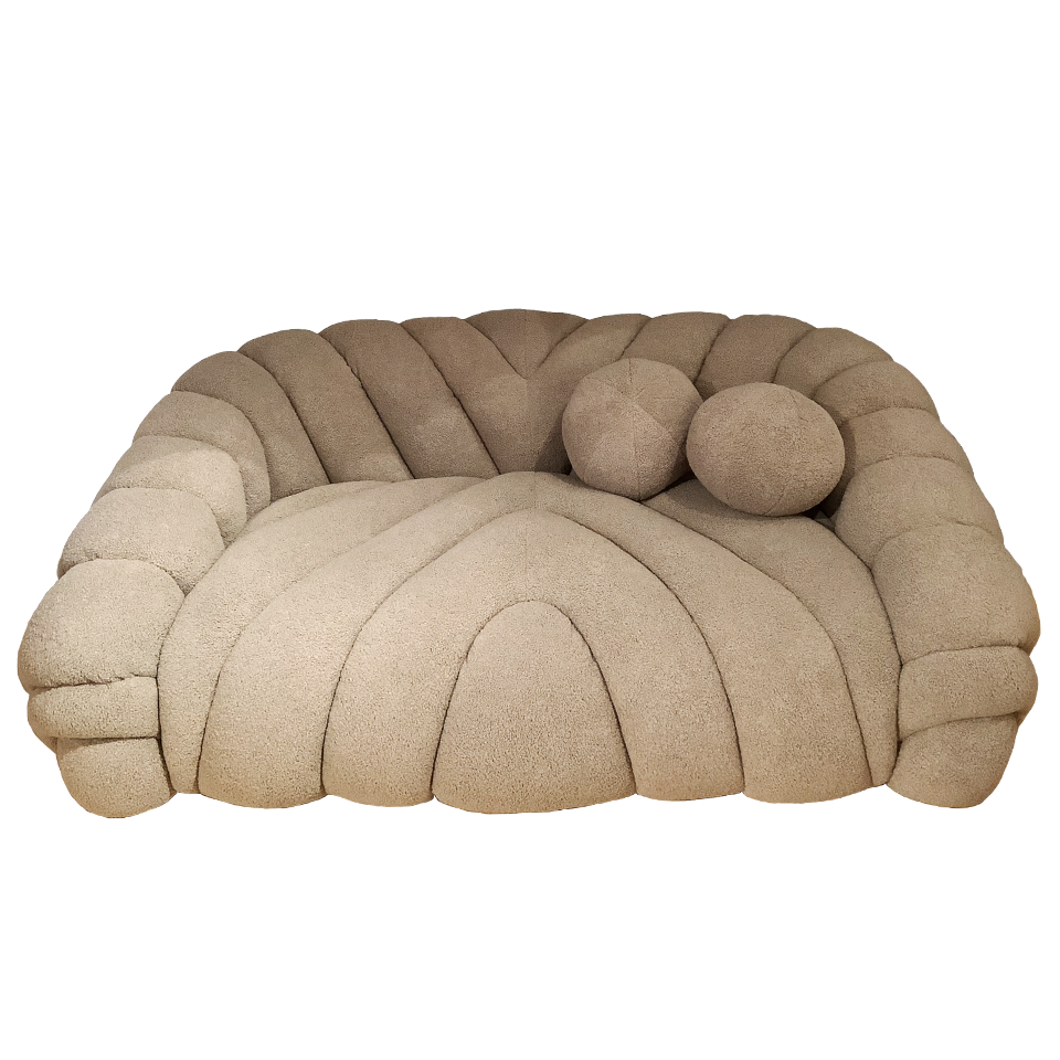 ソファUP24062 2人掛けライトブラウン