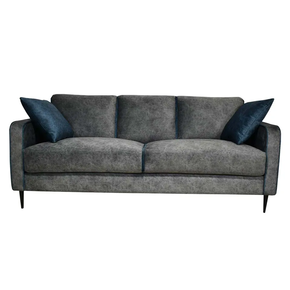 ソファNEW01 3人掛けグレー/ブルー