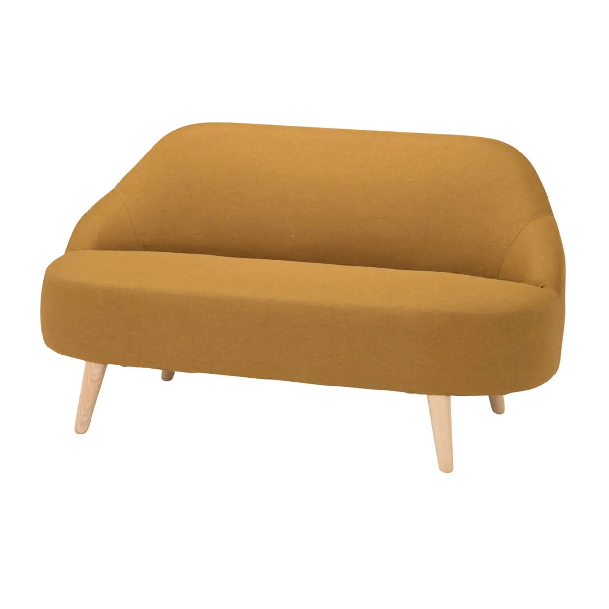 ソファ1637B 2人掛けイエロー