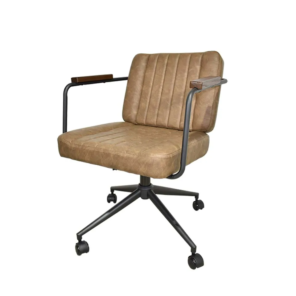 オフィスチェア90-529G OFダークブラウン